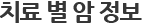 치료 별 암 정보